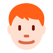 👨🏻‍🦰 Emoji Mann: helle Hautfarbe, rotes Haar Twitter Twemoji 11.1.
