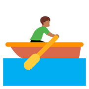 Emoji 🚣🏾‍♂️ Uomo In Barca A Remi: Carnagione Abbastanza Scura su Twitter Twemoji 11.1.