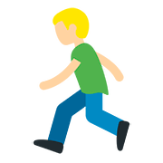 🏃🏼‍♂️ Emoji Hombre Corriendo: Tono De Piel Claro Medio en Twitter Twemoji 11.1.