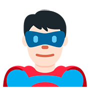 Émoji 🦸🏻‍♂️ Super-héros Homme : Peau Claire sur Twitter Twemoji 11.1.