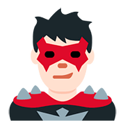 🦹🏻‍♂️ Emoji Homem Supervilão: Pele Clara na Twitter Twemoji 11.1.