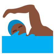 🏊🏿‍♂️ Emoji Hombre Nadando: Tono De Piel Oscuro en Twitter Twemoji 11.1.