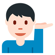 Emoji 💁🏻‍♂️ Uomo Con Suggerimento: Carnagione Chiara su Twitter Twemoji 11.1.