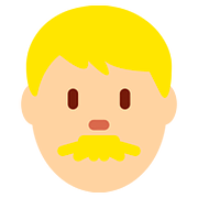 Emoji 👨🏼 Uomo: Carnagione Abbastanza Chiara su Twitter Twemoji 11.1.