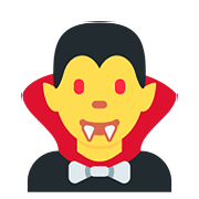 🧛‍♂️ Emoji Vampiro Hombre en Twitter Twemoji 11.1.