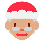 Émoji 🤶🏽 Mère Noël : Peau Légèrement Mate sur Twitter Twemoji 11.1.