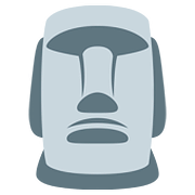 🗿 Emoji Estatua Moái en Twitter Twemoji 11.1.