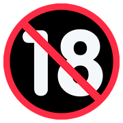 🔞 Emoji Prohibido Para Menos De 18 Años en Twitter Twemoji 11.1.