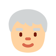 🧓🏼 Emoji Persona Adulta Madura: Tono De Piel Claro Medio en Twitter Twemoji 11.1.