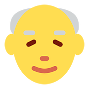 Emoji 👴 Uomo Anziano su Twitter Twemoji 11.1.