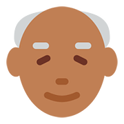 Émoji 👴🏾 Homme âgé : Peau Mate sur Twitter Twemoji 11.1.