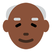 Emoji 👴🏿 Uomo Anziano: Carnagione Scura su Twitter Twemoji 11.1.