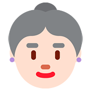👵🏻 Emoji ältere Frau: helle Hautfarbe Twitter Twemoji 11.1.