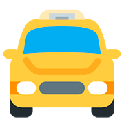 🚖 Emoji Vorderansicht Taxi Twitter Twemoji 11.1.