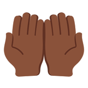 🤲🏿 Emoji Handflächen nach oben: dunkle Hautfarbe Twitter Twemoji 11.1.