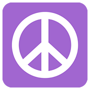☮️ Emoji Friedenszeichen Twitter Twemoji 11.1.
