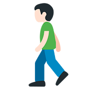 🚶🏻 Emoji Persona Caminando: Tono De Piel Claro en Twitter Twemoji 11.1.