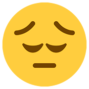 😔 Emoji Cara Desanimada en Twitter Twemoji 11.1.