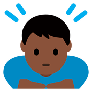 Emoji 🙇🏿 Persona Che Fa Un Inchino Profondo: Carnagione Scura su Twitter Twemoji 11.1.