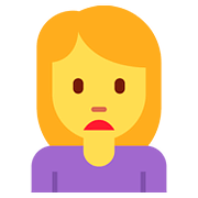 🙍 Emoji Persona Frunciendo El Ceño en Twitter Twemoji 11.1.