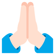 🙏🏻 Emoji Manos En Oración: Tono De Piel Claro en Twitter Twemoji 11.1.