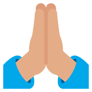 🙏🏽 Emoji Manos En Oración: Tono De Piel Medio en Twitter Twemoji 11.1.