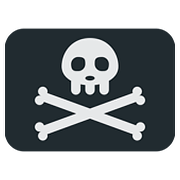 🏴‍☠️ Emoji Bandera Pirata en Twitter Twemoji 11.1.