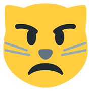 😾 Emoji schmollende Katze Twitter Twemoji 11.1.