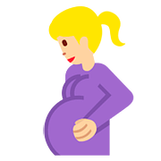 🤰🏼 Emoji schwangere Frau: mittelhelle Hautfarbe Twitter Twemoji 11.1.
