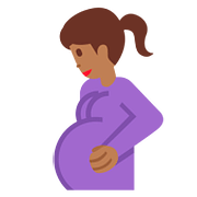 🤰🏾 Emoji schwangere Frau: mitteldunkle Hautfarbe Twitter Twemoji 11.1.