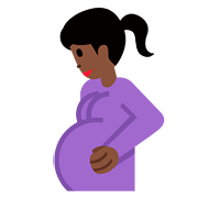 🤰🏿 Emoji Mujer Embarazada: Tono De Piel Oscuro en Twitter Twemoji 11.1.