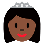 👸🏿 Emoji Princesa: Tono De Piel Oscuro en Twitter Twemoji 11.1.