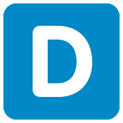 🇩 Emoji Letra do símbolo indicador regional D na Twitter Twemoji 11.1.