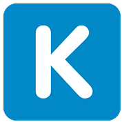 🇰 Emoji Letra do símbolo indicador regional K na Twitter Twemoji 11.1.