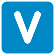 Emoji 🇻 Lettera simbolo indicatore regionale V su Twitter Twemoji 11.1.
