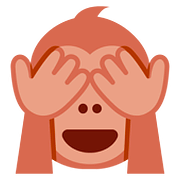 🙈 Emoji Mono Con Los Ojos Tapados en Twitter Twemoji 11.1.