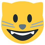 😺 Emoji grinsende Katze Twitter Twemoji 11.1.