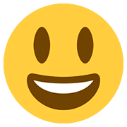 Emoji 😃 Faccina Con Un Gran Sorriso E Occhi Spalancati su Twitter Twemoji 11.1.