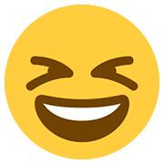 😆 Emoji Cara Sonriendo Con Los Ojos Cerrados en Twitter Twemoji 11.1.