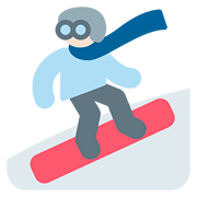🏂🏻 Emoji Praticante De Snowboard: Pele Clara na Twitter Twemoji 11.1.