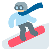 🏂🏼 Emoji Praticante De Snowboard: Pele Morena Clara na Twitter Twemoji 11.1.