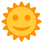 🌞 Emoji Sonne mit Gesicht Twitter Twemoji 11.1.