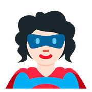 🦸🏻 Emoji Personaje De Superhéroe: Tono De Piel Claro en Twitter Twemoji 11.1.