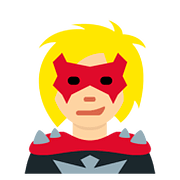 Emoji 🦹🏼 Supercattivo: Carnagione Abbastanza Chiara su Twitter Twemoji 11.1.