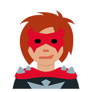 Emoji 🦹🏽 Supercattivo: Carnagione Olivastra su Twitter Twemoji 11.1.