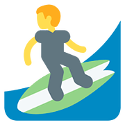 Emoji 🏄 Persona Che Fa Surf su Twitter Twemoji 11.1.