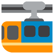 🚟 Emoji Ferrocarril De Suspensión en Twitter Twemoji 11.1.