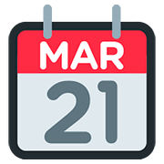 📆 Emoji Calendario Recortable en Twitter Twemoji 11.1.