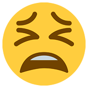 Emoji 😫 Faccina Stanca su Twitter Twemoji 11.1.