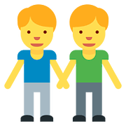 👬 Emoji Dois Homens De Mãos Dadas na Twitter Twemoji 11.1.